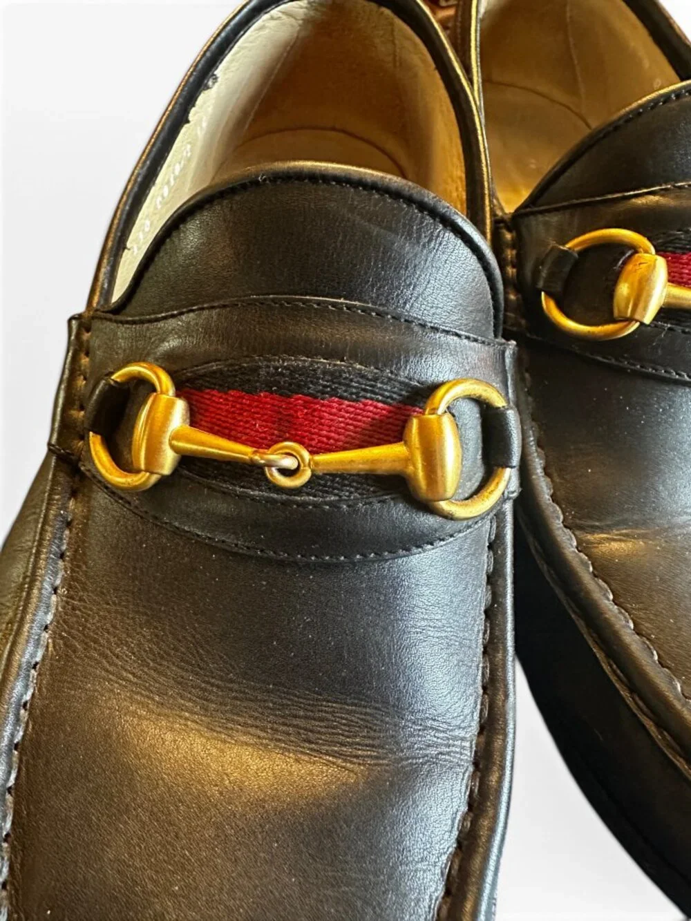 Gucci Black Leather Horsebit Loafers 10.5 D-Men’s Size 110 0010/2